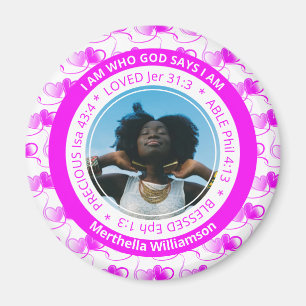 Positive Affirmation I AM Christian Magnet