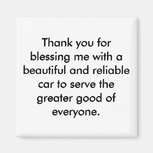 Positive Affirmation Magnet - Gratitude Statement