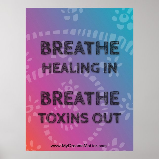 Positive Affirmation Manifest Perfect Body Health Poster (Front)