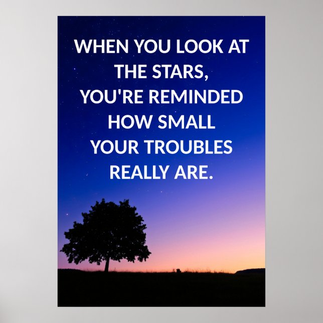 Positive Affirmation Motivational Quote Poster (Front)
