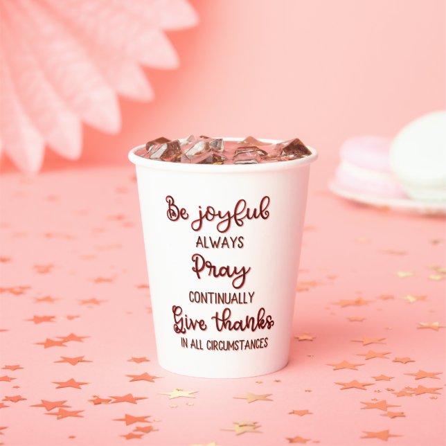 Positive Affirmation Text Paper Cups (Insitu)