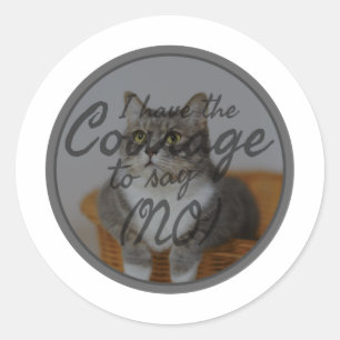 positive affirmations about self care and love classic round sticker