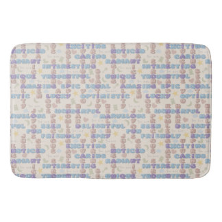 Positive Affirmations Baby Nursery Lemon Bath Mat