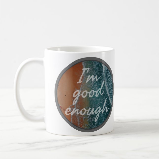 positive affirmations before bed for self love coffee mug (Left)