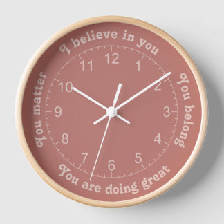 Positive Affirmations  Clock
