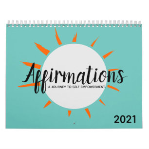Positive Affirmations  Editable Year Calendar