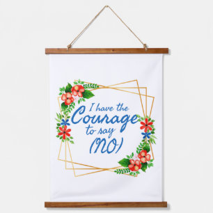 positive affirmations for anxiety and self love  hanging tapestry