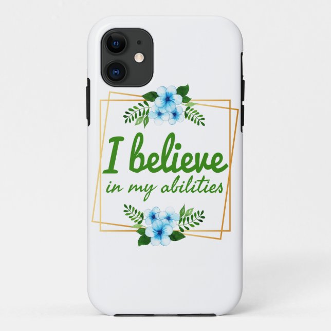 positive affirmations for hard workers Case-Mate iPhone case (Back)