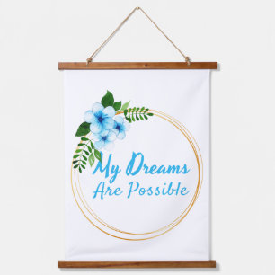 positive affirmations for life acceptance  hanging tapestry