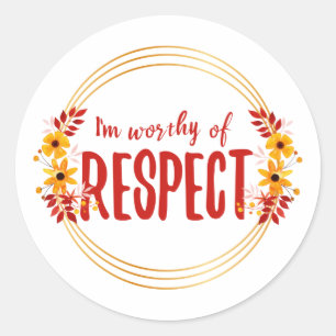 positive affirmations for life and self love classic round sticker