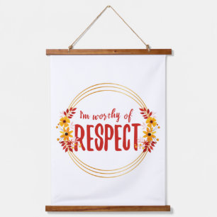 positive affirmations for life and self love hanging tapestry