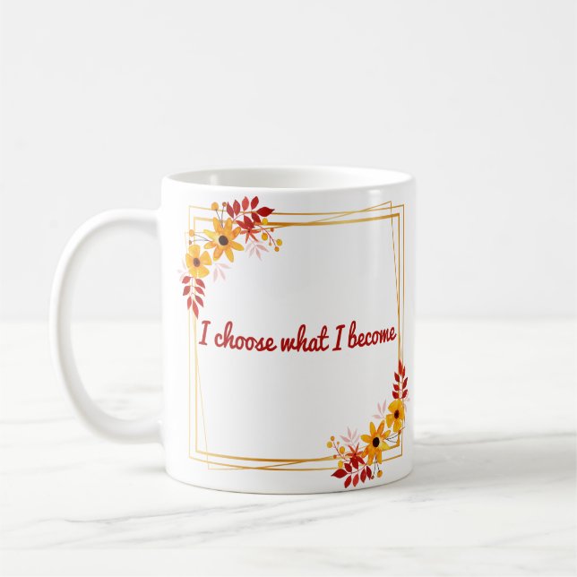 positive affirmations for motivation coffee mug (Left)