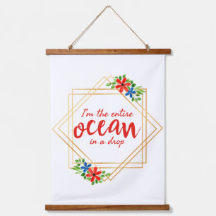 positive affirmations for self acceptance  hanging tapestry