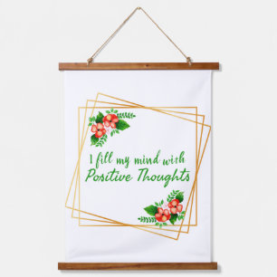 positive affirmations for self love and success  hanging tapestry