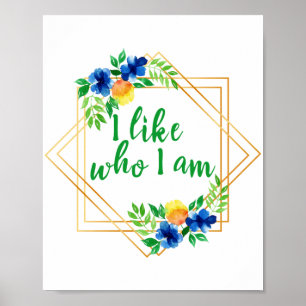 positive affirmations for success and self love poster