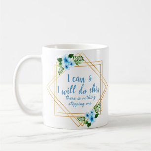 positive affirmations for work and self love coffee mug