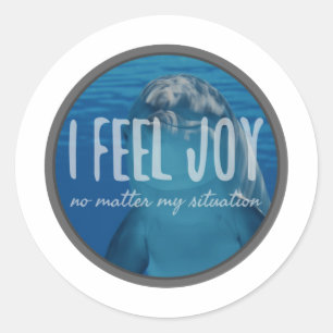 positive affirmations life acceptance classic round sticker