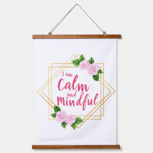 positive affirmations mental health and self love hanging tapestry