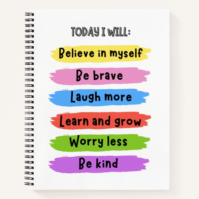 Positive Affirmations Notebook (Front)