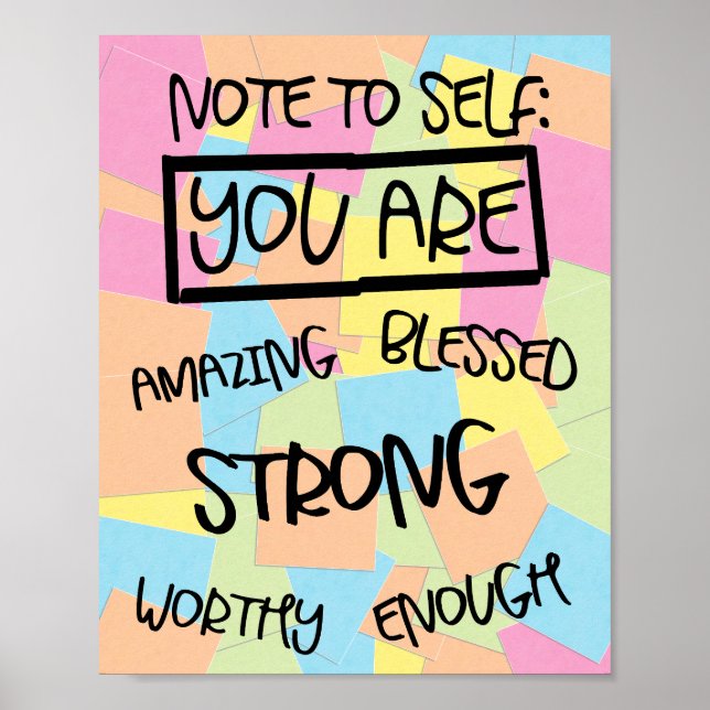 Positive Affirmations Poster (Front)