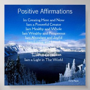 Positive Affirmations Poster