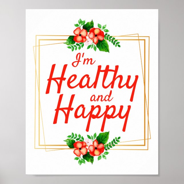 positive affirmations quotes for work and life poster (Front)