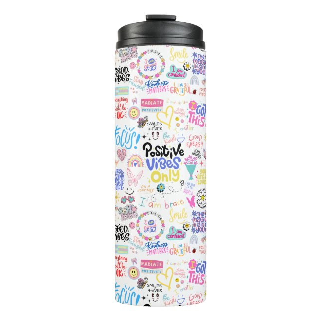 Positive Affirmations   Thermal Tumbler (Front)