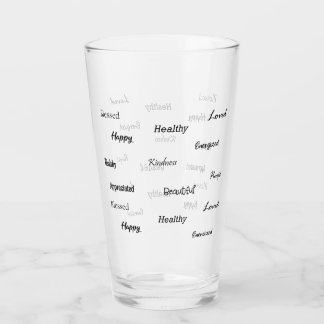 Positive Affirmations Water Imprinting Glass