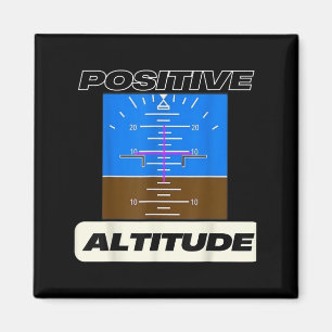 Positive Altitude Funny Pilots Aviation  Magnet