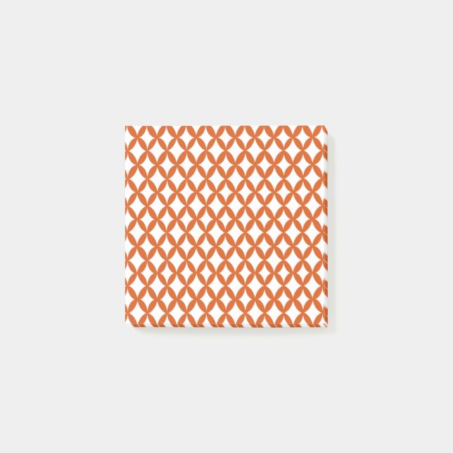 Positive and Negative Space Burnt Orange  Post-it Notes (Front)