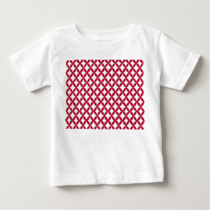 Positive and Negative Space Cranberry Baby T-Shirt
