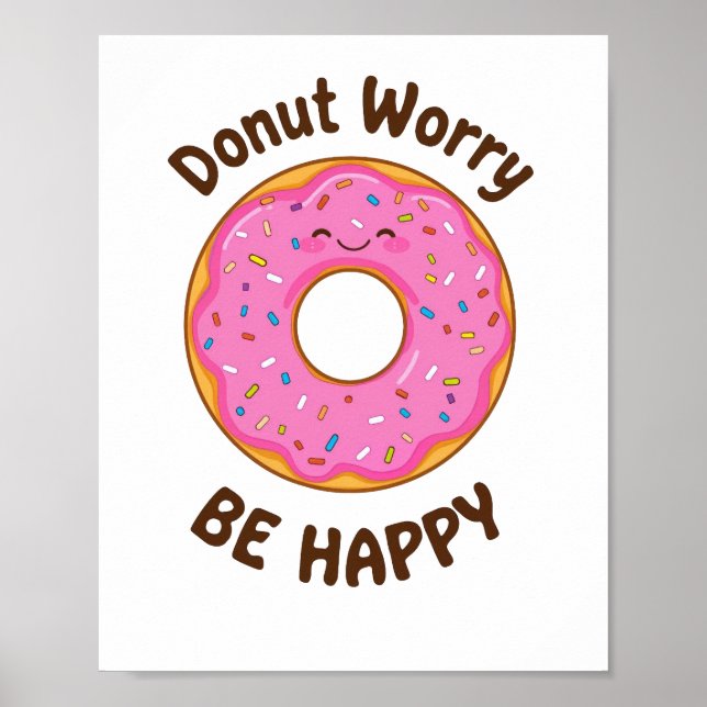 Positive and Sweet Food Humour Poster (Front)