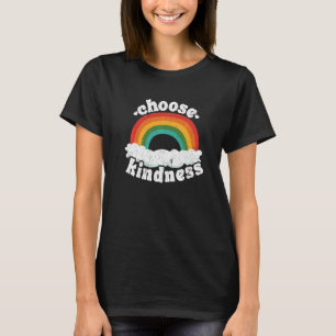 Positive Anti Bullying Rainbow Peace Hippie Choose T-Shirt