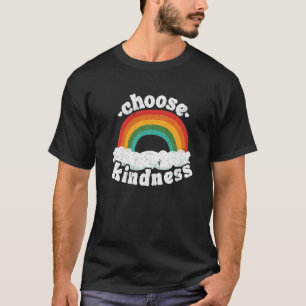 Positive Anti Bullying Rainbow Peace Hippie Choose T-Shirt