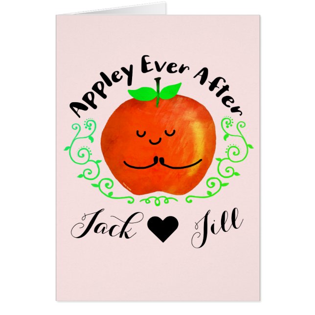 Positive Apple Pun - Appley Ever After (Front)