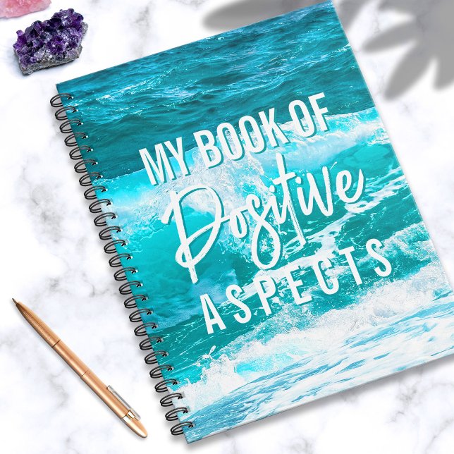 Positive Aspects Blue Wave Law of Attraction Notebook (In Situ)