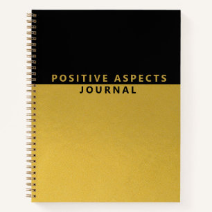Positive Aspects Minimalist Gold Foil Journal