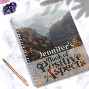Positive Aspects Name Law of Attraction Boho Notebook