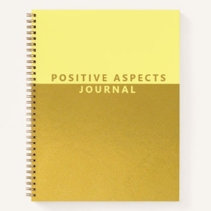 Positive Aspects Trendy Gold Gratitude Journal