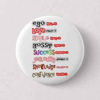 Positive Assets and Negative Liabilities 6 Cm Round Badge