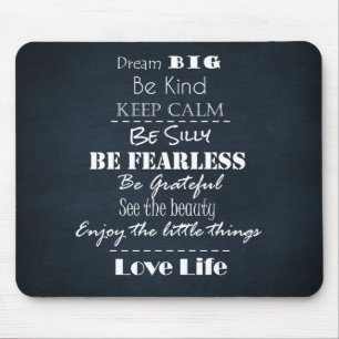 Positive Attitude Affirmations Quotes Mouse Pad