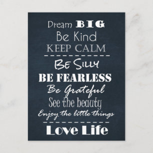 Positive Attitude Affirmations Quotes Postcard