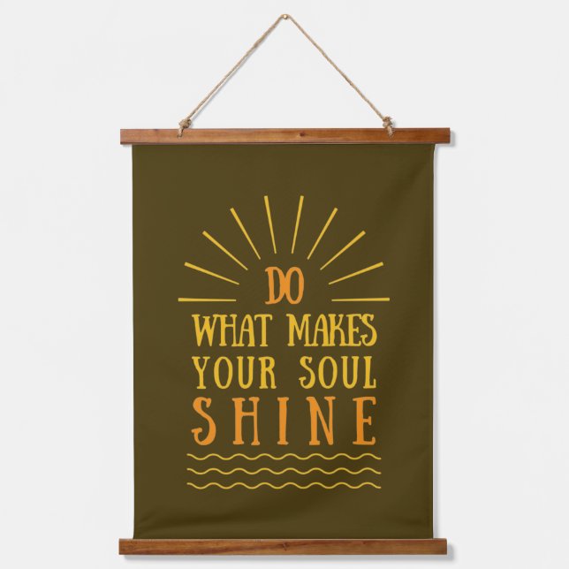positive attitude inspirational sayings  hanging tapestry (Front)