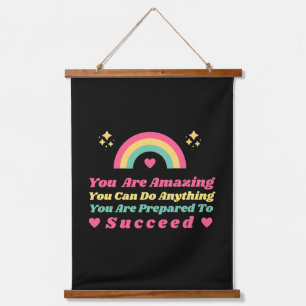 positive attitude inspirational vibes quotes  hanging tapestry