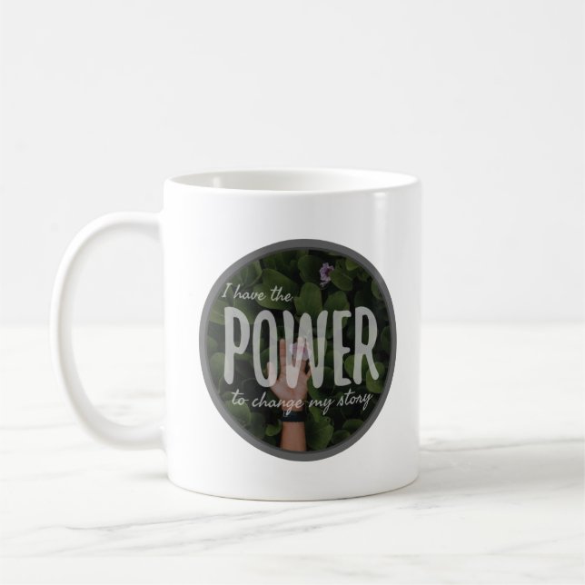 positive attitude motivational sayings coffee mug (Left)