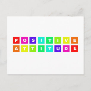 positive attitude postcard