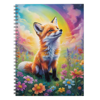 Positive Attitude Red Fox Pup Notebook