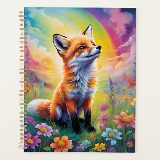 Positive Attitude Red Fox Pup Planner (Front)