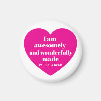 Positive Bible Verse Affirmation Pink Heart Cute