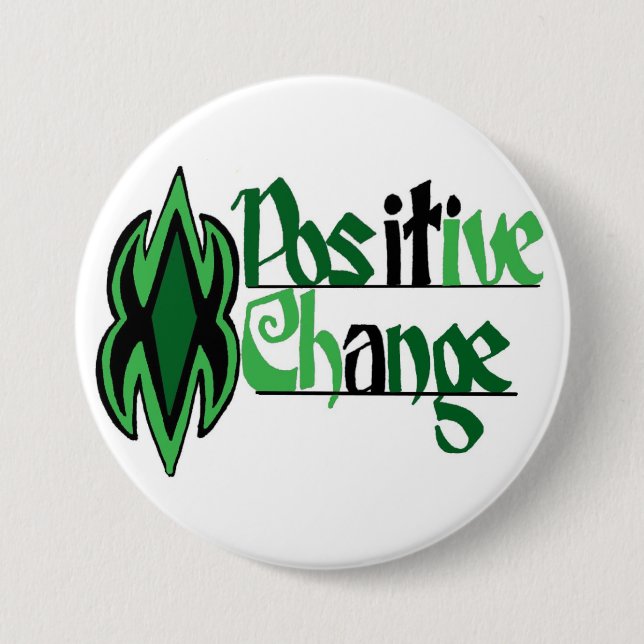 Positive change saying button (Front)